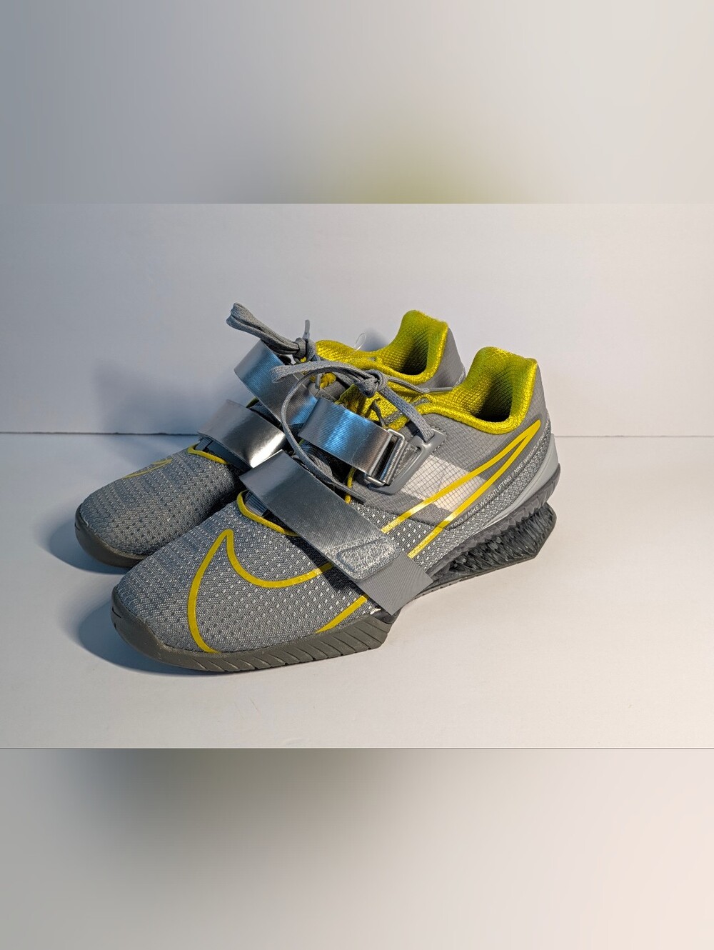 Nike Romaleos 4 SE Weightlifting Shoes Wolf Grey Lightning Sz 8 (CD3463-002)